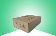 Boîtes ondulées imprimées par coutume biodégradable facile de Brown Papier d'emballage pour les vêtements de empaquetage