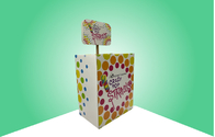 Affichage automatique de poubelle de carton pour des articles de sucrerie avec le tube et l'en-tête