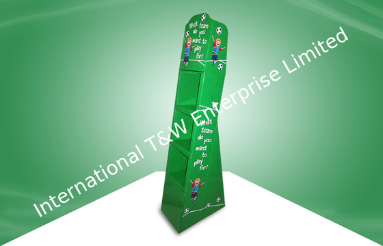 acheter Unités de visualisation debout libres de carton vert fait sur commande pour favoriser des livres online manufacture