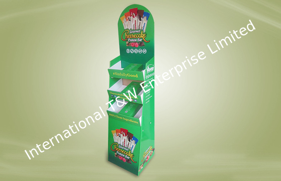 acheter Unités de visualisation debout libres de carton vert pour favoriser des biscuits/casse-croûte online manufacture