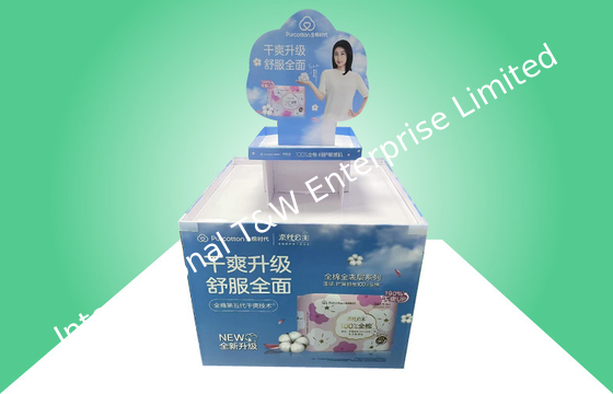 acheter Tout l'affichage rond de palette de carton d'exposition recyclable pour favoriser la protection sanitaire online manufacture