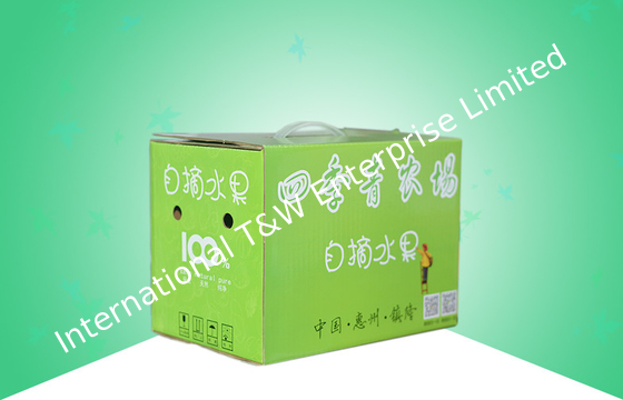 acheter Boîtes de papier environnementales recyclables d'emballage, boîte de papier ondulée à fruit portatif online manufacture