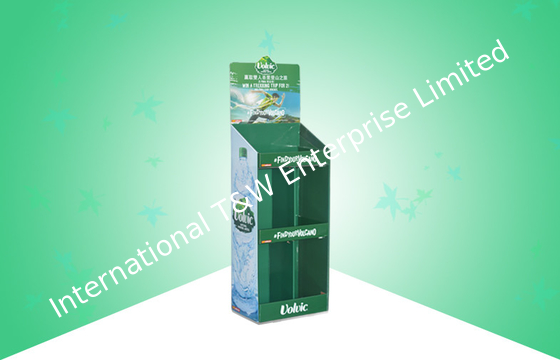 acheter L'affichage vert de carton de bruit pour l'eau pure mis en bouteille, tiennent l'affichage de carton online manufacture