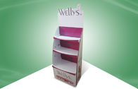 3 réglables - affichages de carton de position d'étagère pour des produits de soin de beauté