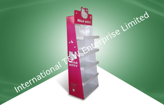 acheter Assemblez les affichages de plancher forts de carton pour la caisse de mobile de Hellokitty Backbag online manufacture