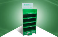 Présentoirs pliables verts adaptés aux besoins du client de carton aux produits de vaisselle
