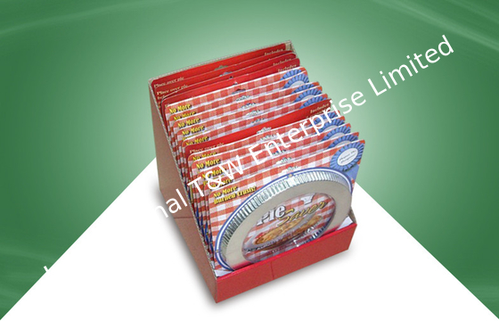 acheter La partie supérieure du comptoir rouge de carton montre la boîte de présentation de carton pour la nourriture online manufacture