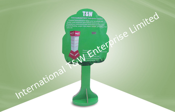 acheter Voyageurs debout de carton de vert de forme d'arbre mini pour des affichages de la publicité d'autocollant online manufacture