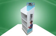affichage de carton de POP de Quatre-étagère qui respecte l'environnement avec différentes cartes d'en-tête pour vendre des articles d'Earbuz au Wal-marché