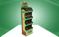 Affichage adapté aux besoins du client de carton de POP de sucrerie avec quatre l'étagère, présentoirs de plancher de carton