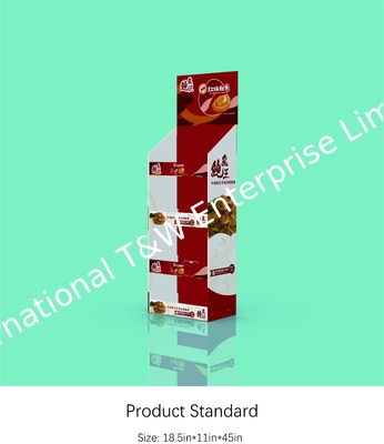 acheter Support d'affichage ondulé de position d'étagère de papier du présentoir 4 pour des nourritures de sauce online manufacture