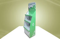Étagères réglables vertes de présentoirs de carton pour des produits de soins de santé