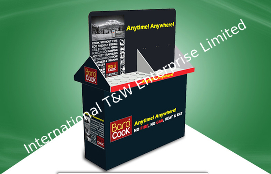 acheter Unités libres de rayonnage d'affichage de position d'exposition de carton bilatéral noir de vaisselle online manufacture