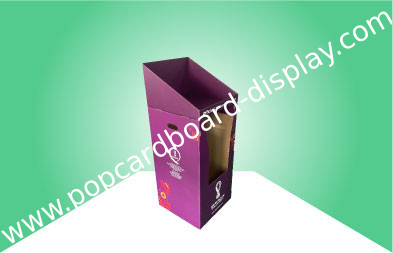 Unités de visualisation debout libres de carton recyclable de 100% pour la boule de pied/bouteille de boissons
