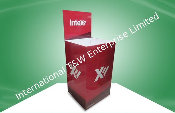 Un bon prix. Poubelles rouges de carton favorisant la conception attirante de protection de nettoyage en ligne