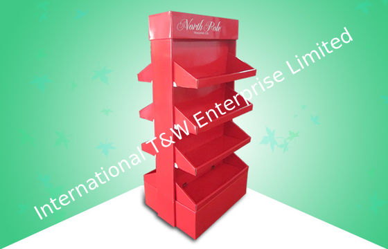 Un bon prix. Quatre enterrent l'affichage de carton de POP, affichages réutilisés de vente au détail de carton en ligne