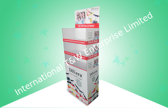 Présentoirs de carton de position de Recylable pour des casse-croûte avec PDQs empilable