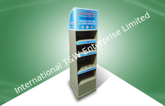 Un bon prix. Pliable assemblez les affichages de magasin de carton ondulé pour la tasse de Caccum en ligne