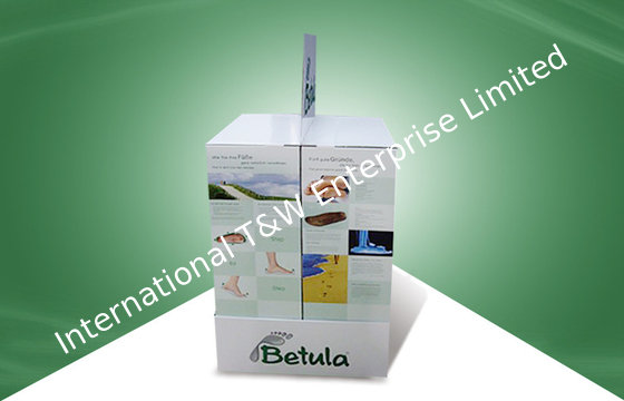 Un bon prix. Affichage fait sur commande de palette de carton de papier de POP pour des produits de soin infirmier en ligne