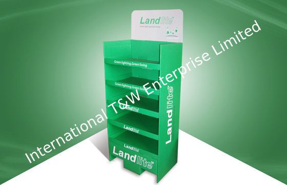 Un bon prix. Présentoirs pliables verts adaptés aux besoins du client de carton aux produits de vaisselle en ligne