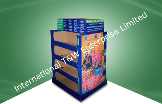 L'étagère quatre double - visage - montrez les présentoirs de plancher de carton pour Madame Bag