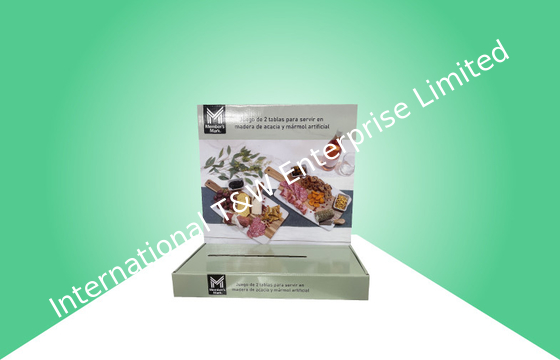 Affichage de table en carton personnalisable et polyvalent pour divers produits