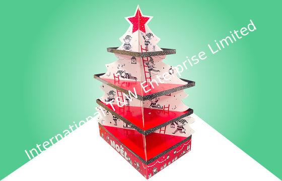 Affichage sur palette d'arbre de Noël personnalisé pour les magasins de détail