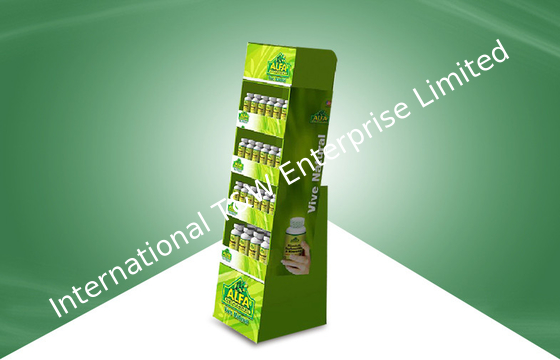 Un bon prix. Le carton debout libre de quatre étagères montre l'impression offset écologique de Cmky en ligne