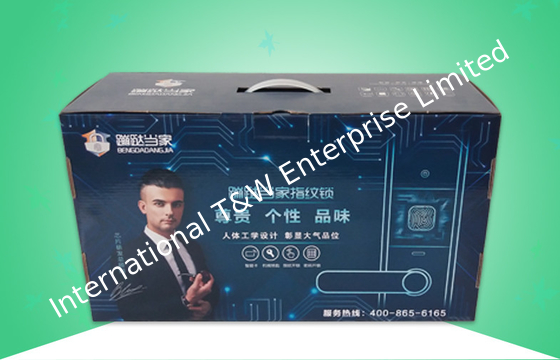 Un bon prix. L'emballage brillant de papier ondulé enferme dans une boîte la laine blanche Insertor de perle pour la serrure de emballage d'empreinte digitale en ligne