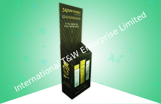 Un bon prix. Unités de visualisation de poubelle de carton de finition de Matt avec la laine noire Insertor de perle en ligne