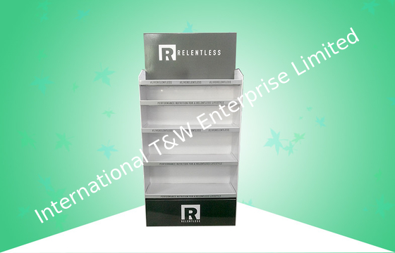 Un bon prix. 5 impression offset des présentoirs de carton de POP d'étagère CMYK pour des articles de soins de santé/habillement en ligne