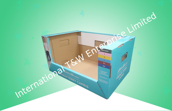 Un bon prix. Dispositifs en carton empilés Display Trays Tableau à double paroi Grand espace pour vendre de la mode en ligne