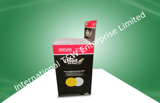 Un bon prix. Poubelles recyclables noires de carton brillantes/stratification de Matt pp pour le magasin de détail en ligne