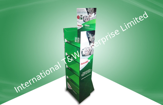 Un bon prix. Affichage écologique de carton de POP, affichages faits sur commande verts de carton pour la médecine en ligne