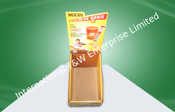 Un bon prix. Impression offset promotionnelle de couleurs de l'affichage 4 de partie supérieure du comptoir de carton de Nestcafe en ligne