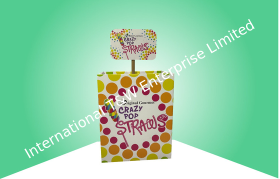 Un bon prix. Affichage automatique de poubelle de carton pour des articles de sucrerie avec le tube et l'en-tête en ligne